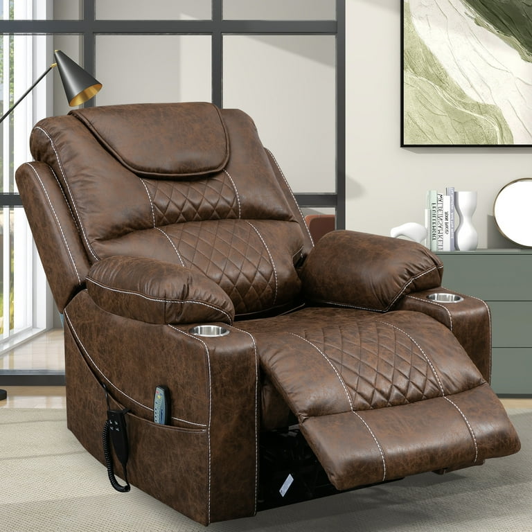 Kiertl Large Power Lift Chairs Recliners for Elderly with Massage and  Heater, Extra Wide Overstuffed Lift Recliner, Big Seat Cushion, High Back,  OKIN