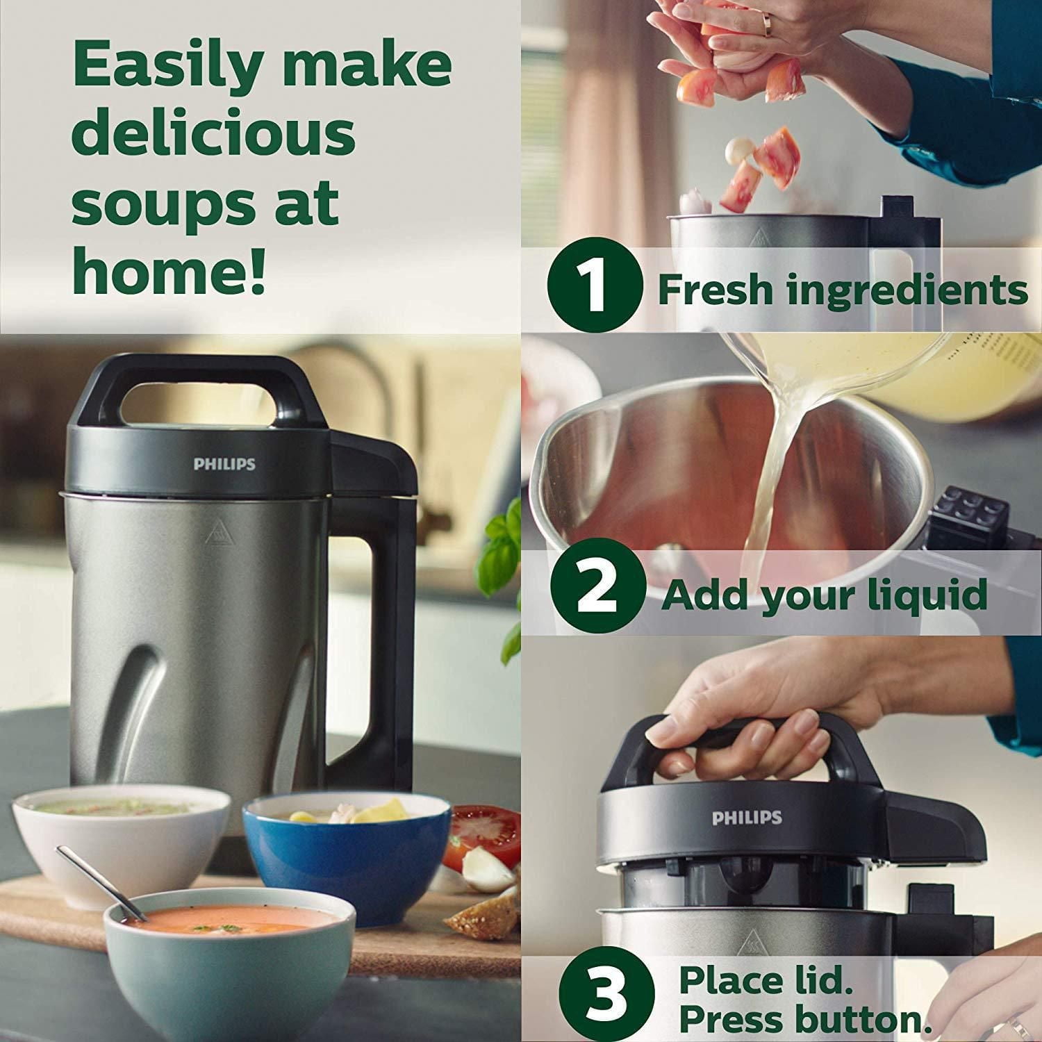 Philips Viva Collection SoupMaker, 6 programmes prédéfinis, HR2204/70