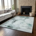 thumbnail image 6 of Addison Rugs Mayfield Washable Transitional Modern Teal Rectangle Rug, 8' x 10', 6 of 6