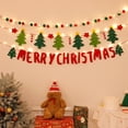 thumbnail image 5 of Liamobondopolis Christmas Banner with Lights, Felt Merry Christmas Garland with LED String Lights, Holiday Party Hanging Decor for Mantel Window, 5 of 6