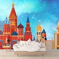 thumbnail image 3 of Idea4wall 4pcs Dream Castle Peel and Stick Wallpaper Removable Wall Murals Large Wall Stickers for Home Decoration, 66"x24", 3 of 5