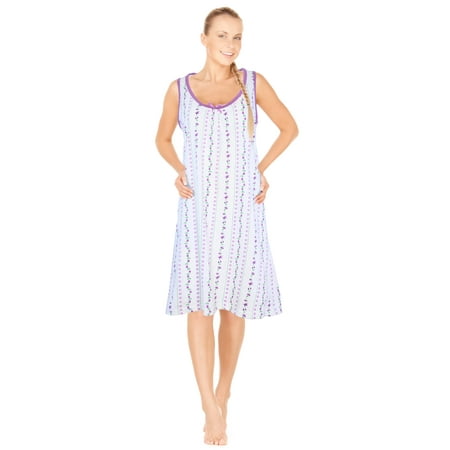 

JEFFRICO Womens Sleeveless Nightgowns Sleepwear Soft Pajama Dress Nightshirts