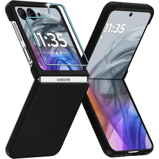 Funda de teléfono KEKBOXQ para Motorola Razr 2024 con protector de pantalla