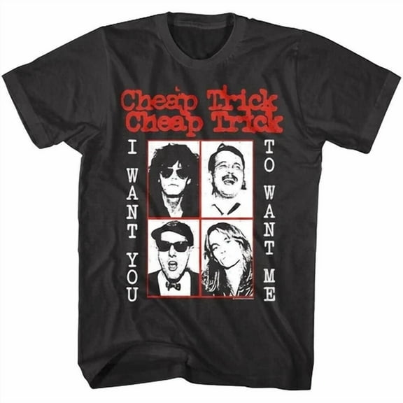Cheap Trick I Want You to Want Me Black Unisex T-Shirt S-234XL