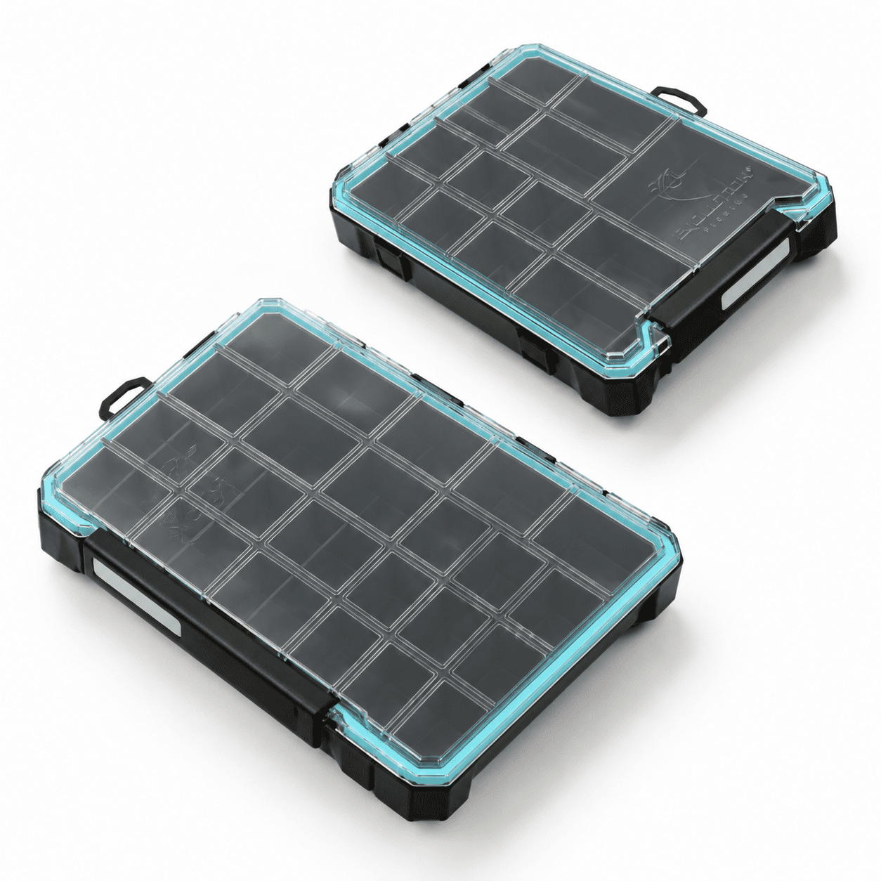 Evolution Fishing Ballistix Terminal Tackle Tray – Waterproof Anti-one Hand Latchr Lid Lure Box Stor(pack Of 2)
