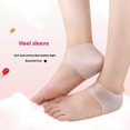 thumbnail image 2 of 1 Pair One Size Heel Protector Sleeve SEBS Cushion for Plantar Fasciitis Callus Spur - Nude, 2 of 5