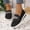 Black, variant on YOUYEDIAN Loafers for Women Versatile Wedge Heel Non Slip Fashion Sport Breathable Mesh Flats Casual Comfy Round Toe Walking Shoes