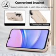 thumbnail image 3 of Tianyeda Crossbody Wallet Phone Case for Samsung Galaxy A16， PU Leather Case Back with Card Slot Magnetic Clasp Kickstand wrist holder white, 3 of 4