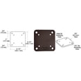 thumbnail image 4 of CRL BP6BRZ Matte Bronze 6-1/2" x 6-1/2" Square Base Plate, 4 of 4
