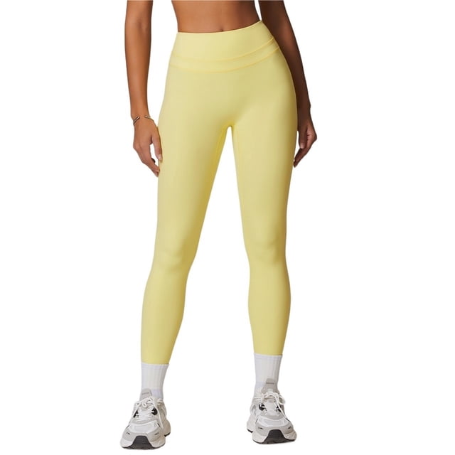 Pantalones de Yoga de cintura alta ajustados de lijado, pantalones deportivos for levantar la cadera y el vientre, pantalones deportivos for correr al aire libre