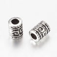 thumbnail image 3 of 50pcs style Alloy Beads Column Antique Silver Lead Free & Cadmium Free 9x7mm Hole: 3.5mm, 3 of 3