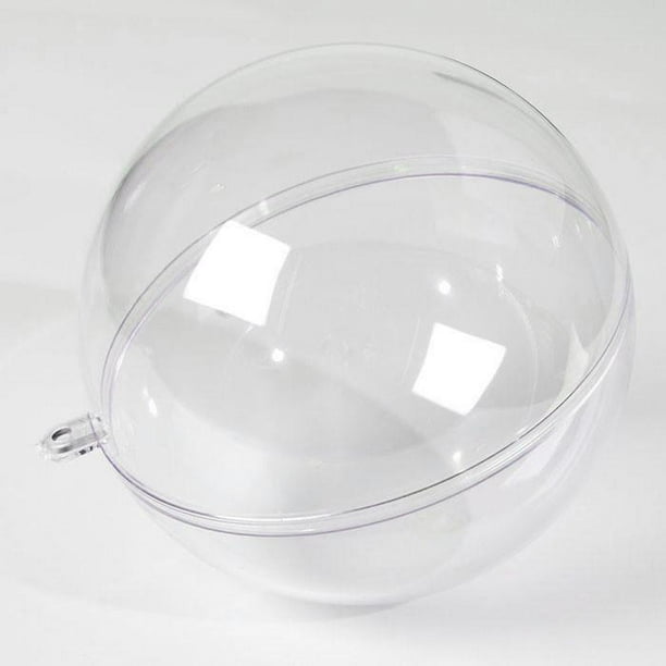 Fillable Round Clear Ball Ornaments, XXLarge, 4Inch, 12Piece