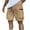 Khaki, variant on zbxnLI Mens Cargo Shorts with Zipper Pockets Summer Casual Loose Hiking Workout Running Short Pants for Men