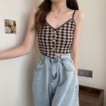 thumbnail image 3 of Camiseta sin mangas con cuello en V, camiseta sin mangas de punto con cuello en V para mujer, camisetas para mujer, máxima confiabilidad, 3 of 9