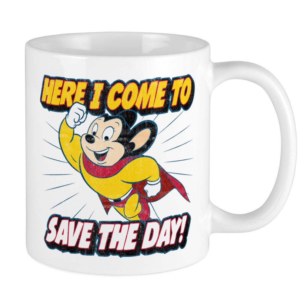 CafePress Here I Come To Save The Day Unique Coffee Mug, Coffee Cup