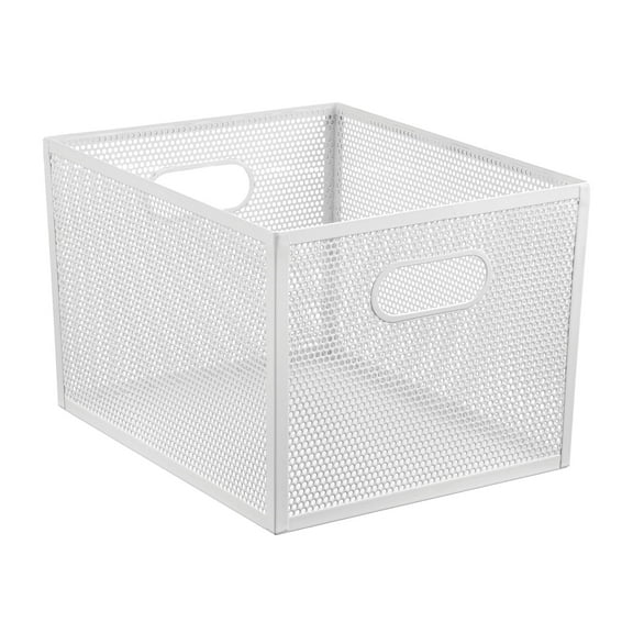 mDesign Steel Organizer Matte White (25998)