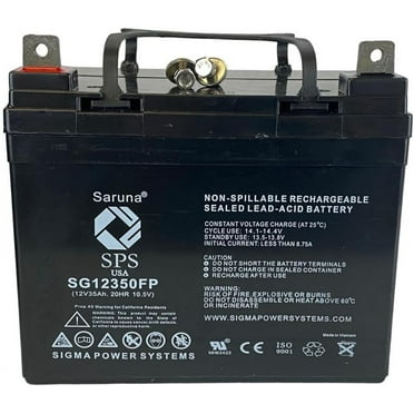 SPS Brand 12V 35Ah Replacement battery (SG12350) for Lawn Mower John Deere 130