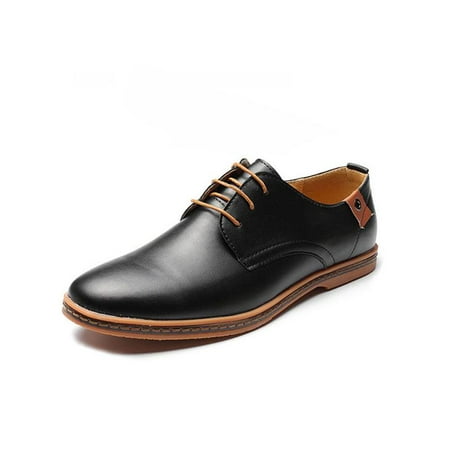 Meigar Mens Lace-up Faux Leather Oxford Derby Dress Shoes