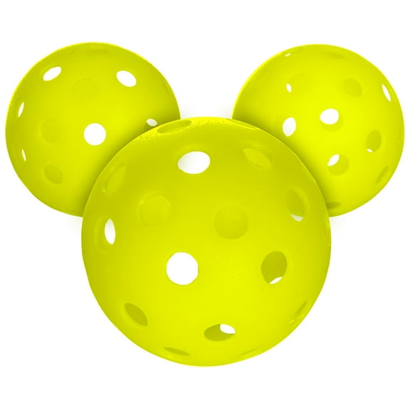 Franklin Sports Training Pickleballs - 80mm Practice Balls - Optic - 3 Pack