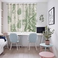 thumbnail image 5 of Sage Green Starfish Kitchen Curtains 63 Inch Length, Coastal Nautical Seahorse Conch Grommet Top Bedroom Living Room Curtains, Light Filtering Cafe Curtain Drapes 2 Panels Set 104''x63'', 5 of 9