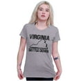 thumbnail image 4 of Virginia Settle State Map Shape Funny Womens Slim Fit Graphic Tee Brisco Brands S, 4 of 5