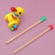 thumbnail image 4 of Carrito de bebé de madera con forma de pato (boca puntiaguda), 4 of 7
