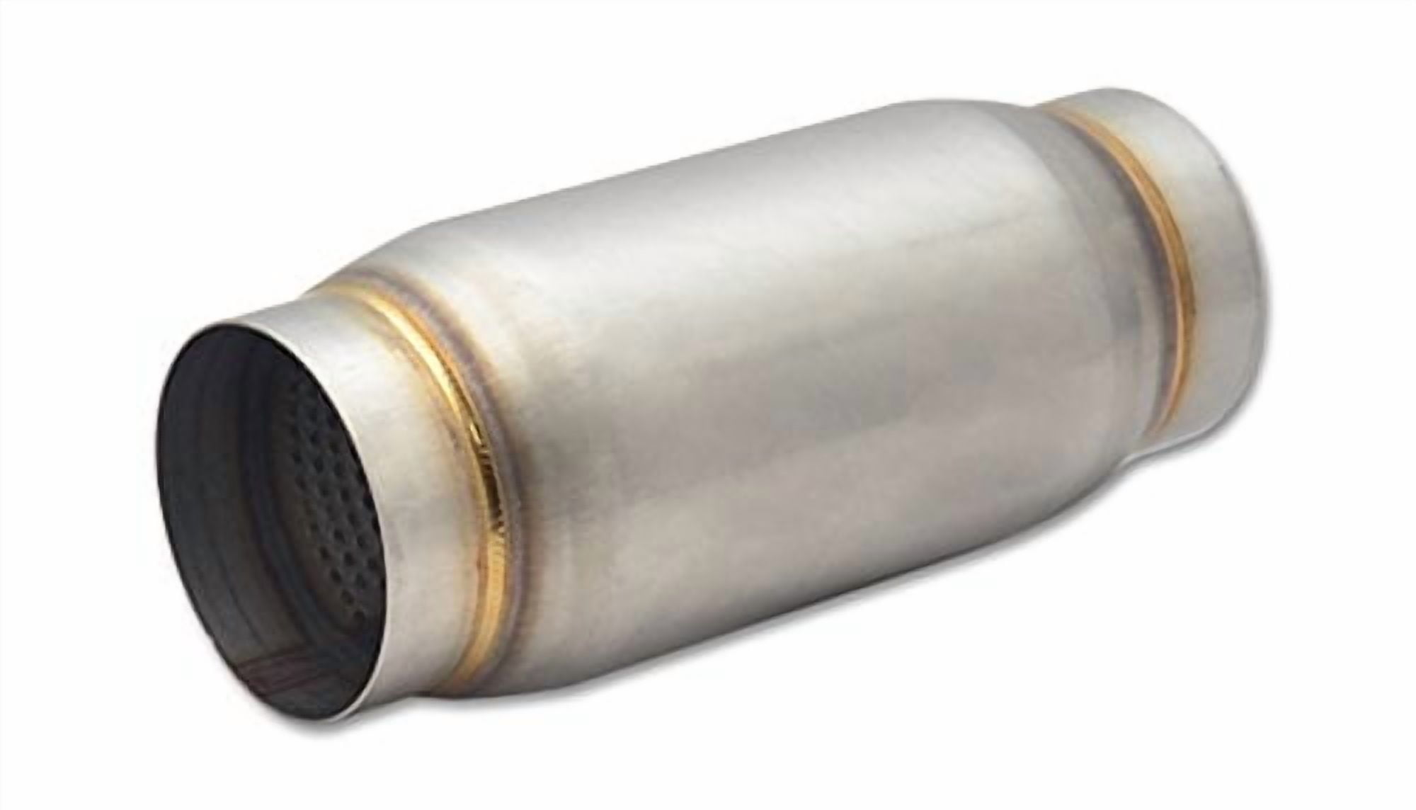 Vibrant Performance 1769 VIB1769 STAINLESS STEEL RACE MUFFLER, 3IN INLET/OUTLET X 9IN LONG