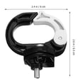 thumbnail image 2 of Milisten 1Jgo Gancho O Para Motocicleta En Aluminio Negro Resistente Y Anticorrosión, 2 of 6