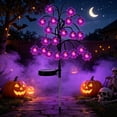 thumbnail image 5 of Solar Halloween Ground Stake Light Set Pumpkin Bat Spider Web Outdoor Decor for Yard Garden Walkway Holiday Festive Scene Auto On Off Night Lighting, 5 of 6