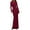 Burgundy, variant on PRETTYGARDEN Women's Fall Fashion Long Sleeve Maxi Dress Ribbed Knit Boat Neck Bodycon Casual Dresses Going Out Outfits
