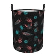 thumbnail image 1 of Balery Colorful Insect Cesta de ropa redonda con asas, impermeable, independiente, para ropa, juguetes, dormitorio y familia-Medium, 1 of 6