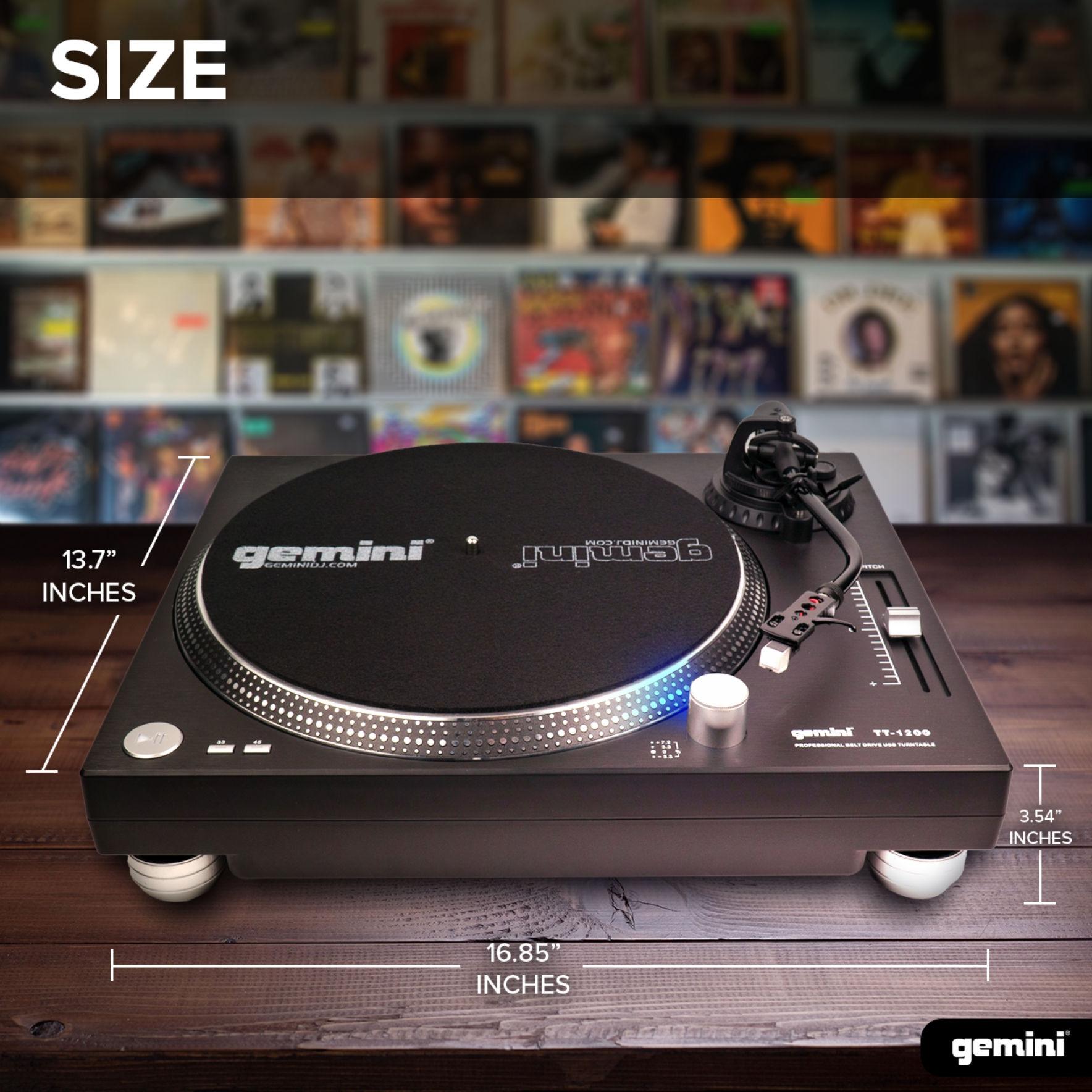 □ Gemini / TT03 □ Quartz Locked Direct Drive Turntable 33rpm