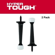Hyper Tough New Screw-in Solid Doorstop, Oil Rubbed Bronze, 2 Pack, 0.984 X 0.984 X 3.63 inch