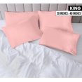 thumbnail image 2 of Fundas de almohada Utopia Bedding tamaño king, 20 x 40 cm, paquete de 4 unidades, color rosa, 2 of 7