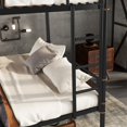 thumbnail image 2 of QZYeYun Queen over Queen Metal Bunk Bed Industrial Detachable with Safety Guard Rails Black No Box Spring Needed, 2 of 6