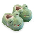 thumbnail image 4 of Slippers for Kids 3D Animal Memory Foam Comfy Home Warm Shoes Fall Winter Warm Closed Toe Pull On Girls Shoes Green Sizes 4-4.5 Y, 4 of 4