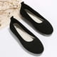 thumbnail image 5 of Amzcrzy Zapatos de mujer,Zapatos de mujer,Zapatillas de mujer, Zapatos planos de punta redonda de color liso para mujer, zapatillas suaves e informales Sandalias Mujer Zapatillas De Casa, 5 of 6