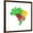 Brown Frame, variant on Art.com Map of Brazil Art Print by malachy120, 30" x 30"