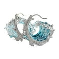 thumbnail image 6 of SSKFHGI Silver Ring Sky Blue Wave Decorative Ring Necklace Earrings Jewelry Set, 6 of 7