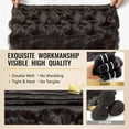 thumbnail image 5 of WEQUEEN 26 28 30 inch Body Wave 3 pcs Bundles Human Hair 16A Brazilian Virgin Hair Bundles Thick Weave Natural Black for Women, 5 of 6