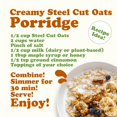 thumbnail image 6 of Steel Cut Oats, 10 Pounds – 100% Whole Grain Irish Oats, Quick and Easy Cooking Oatmeal, Hearty and Nutritious Cereal, High in Fiber and Protein, Raw, Unprocessed, Vegan, Kosher, Bulk, 6 of 8