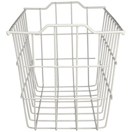 Panacea Vinyl Coated Wire Storage Basket, White (Best Place To Get Storage Bins)