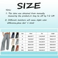 thumbnail image 2 of toraway Casual Women Jeans Dress Womens Wide Leg Pants Summer Casual High Waisted Palazzo Pants Baggy Beach Trousers with Pocket L, 2 of 5