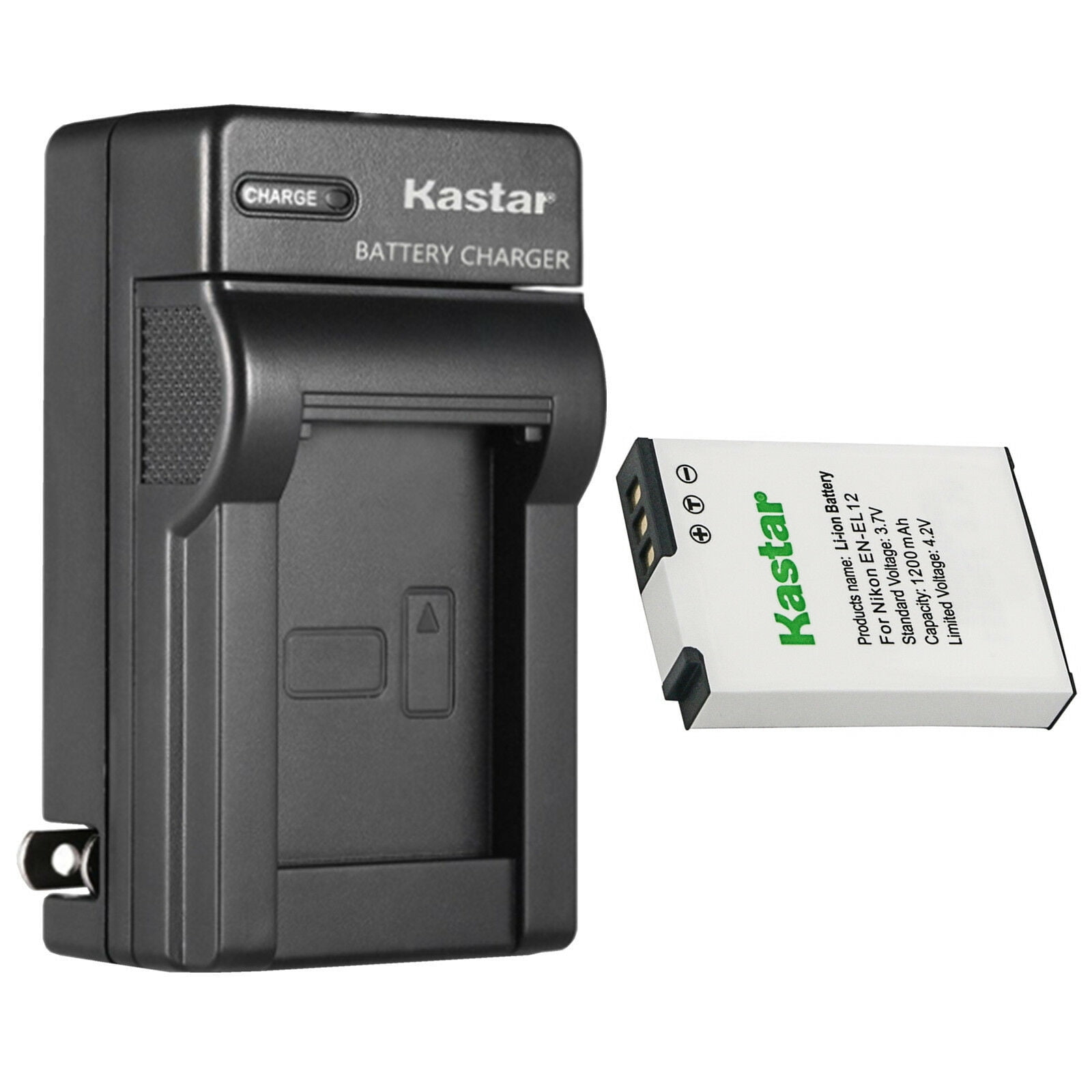 Kastar Nikon Coolpix S1200pj Camera Single Charger