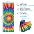 thumbnail image 2 of Rainbow Tie Dye Mandala Pattern Hot Yoga Mat Towel Non Slip for Hot Yoga - Quick-Drying Yoga Mat Cover with 4 Corner Pockets with Travel Bag - Hot Yoga Towel Non Slip 70"x26", 2 of 6