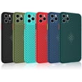 thumbnail image 2 of Heat Dissipation Phone Case, New Breathable Hollow Cellular Hole Heat Dissipation Case Full Back Camera Lens Protection Ultra Slim TPU Case Cover-Blue, 2 of 6