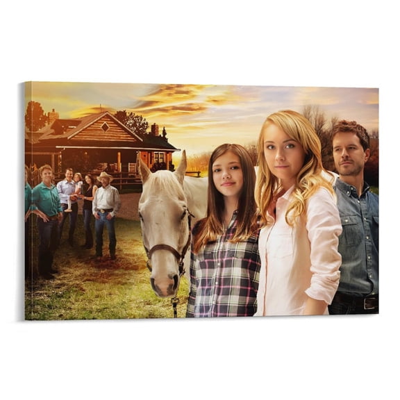 Vintage Poster Heartland Tv Show Canvas Painting Poster Posters Wall Art Painting Canvas Gift Living Room Prints Bedroom Decor Poster Artworks 12x18inch(30x45cm)