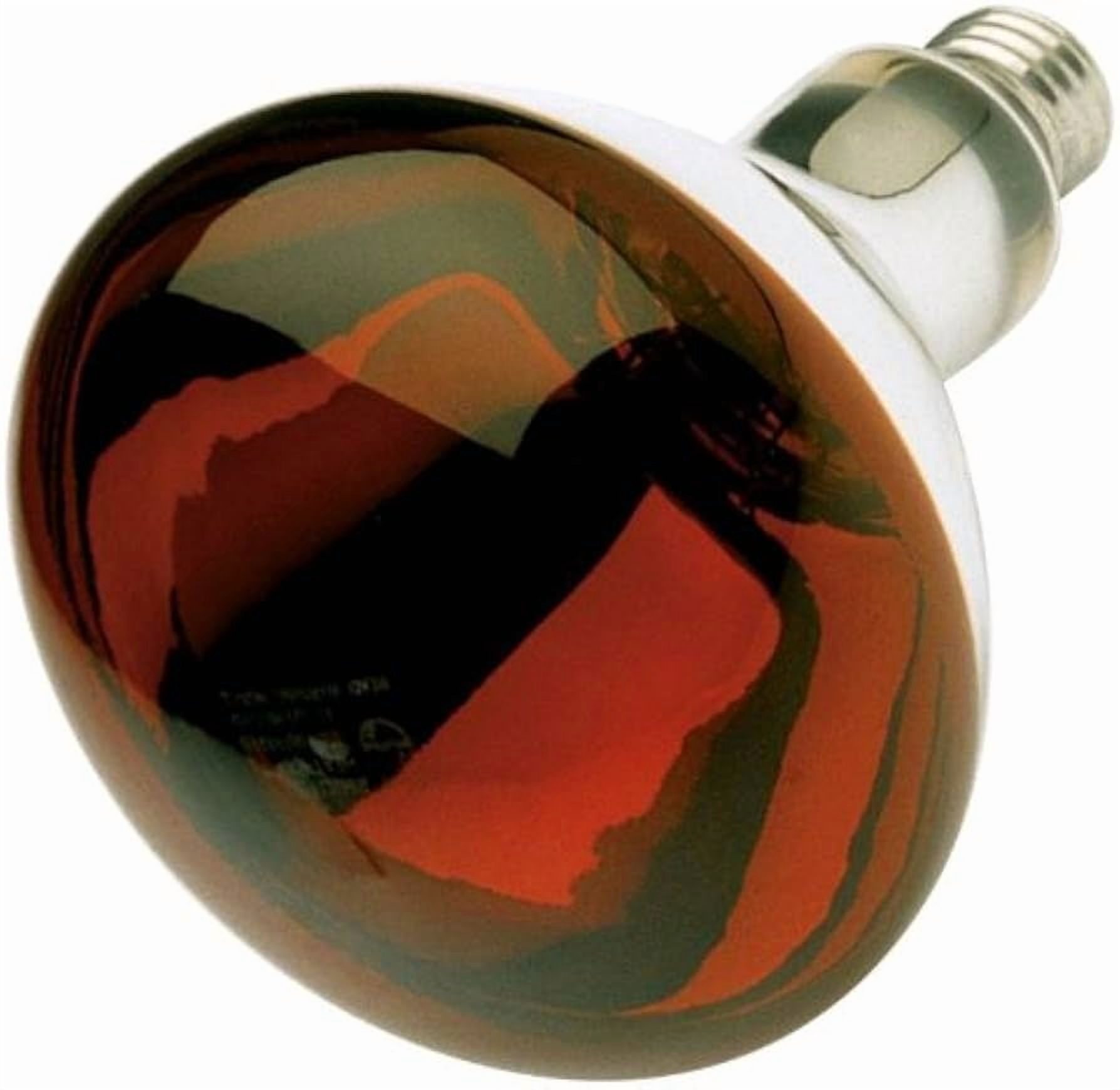 Satco S4998 Infrared Incandescent Red Heat R40 Reflector Light Bulb E26 Medium Base Dimmable (12 Pack)