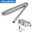 thumbnail image 2 of Air Diesel Heater Parking Exhaust Pipe Stainless Steel with Silencer Muffler, 2 of 12