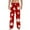 a-Red, variant on Women's Unisex Adults Christmas Comfy Stretch Cartoon Santa Print Pajama Pants Palazzo Wide Leg Lounge Pant Holiday PJs, Size 2XL